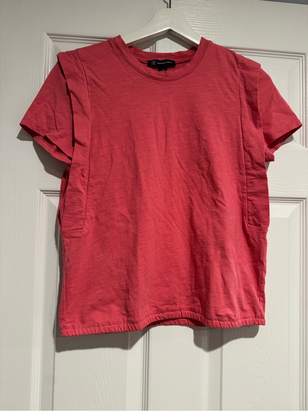 Short Sleeve Crewneck Top - Pink